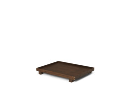 Bon wooden tray L smoked oak
