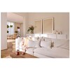 CADIZ - windlicht - steengoed - DIA 25 x H 27 cm - wit