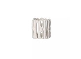CADIZ - windlicht - steengoed - DIA 16 x H 16 cm - wit