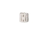 CADIZ - windlicht - steengoed - DIA 11 x H 11 cm - wit