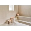 CADIZ - windlicht - steengoed - DIA 11 x H 11 cm - wit