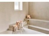 CADIZ - windlicht - steengoed - DIA 11 x H 11 cm - wit