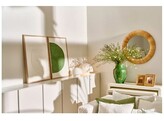 ILLUSION - muur deco - papier mache / dennenhout - L 60 x H 90 cm - groen