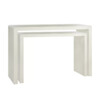 VERONA - console - kalkpleister - L 105 x W 40 x H 70 cm - gebroken wit