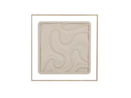 LA MAREE BASSE - muur deco - hout - L 60 x W 3 5 x H 60 cm - beige