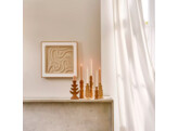 LA MAREE BASSE - muur deco - hout - L 60 x W 3 5 x H 60 cm - beige