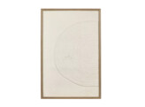 ILLUSION - muur deco - papier mache / dennenhout - L 60 x H 90 cm - wit