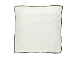 ALPHA OPPOSITES - kussen - linnen / velvet - L 45 x W 45 cm - groen