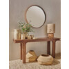 CORDOBA - tafellamp - terracotta / jute - DIA 25 x H 42 cm - terracotta