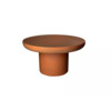 PIASTRO - salontafel - kalkpleister - DIA 60 x H 32 cm - terracotta