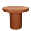 PIASTRO - salontafel - kalkpleister - DIA 50 x H 40 cm - terracotta