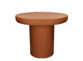 PIASTRO - salontafel - kalkpleister - DIA 50 x H 40 cm - terracotta
