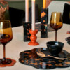 Bobbin orange candle 10cm