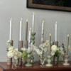 Bobbin sage candle stick 10cm