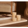 Waxinelichthouder cilinder travertine S