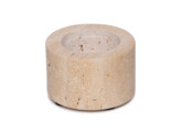 Waxinelichthouder cilinder travertine S
