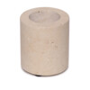 Waxinelichthouder cilinder travertine M