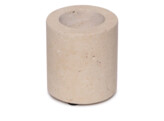 Waxinelichthouder cilinder travertine M