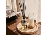 Dienblad rond travertine met rand 30cm