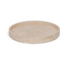 Dienblad rond travertine met rand 30cm