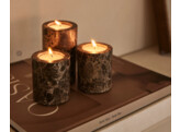 Waxinelichthouder cilinder dark emperador L
