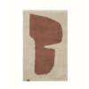 Lay washable mat parchment rust