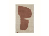 Lay washable mat parchment rust