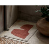 Lay washable mat parchment rust