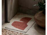 Lay washable mat parchment rust